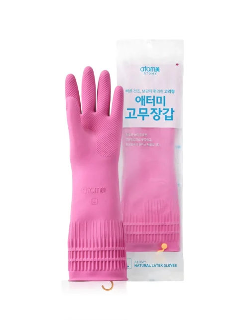 Гумові рукавички середнього розміру M